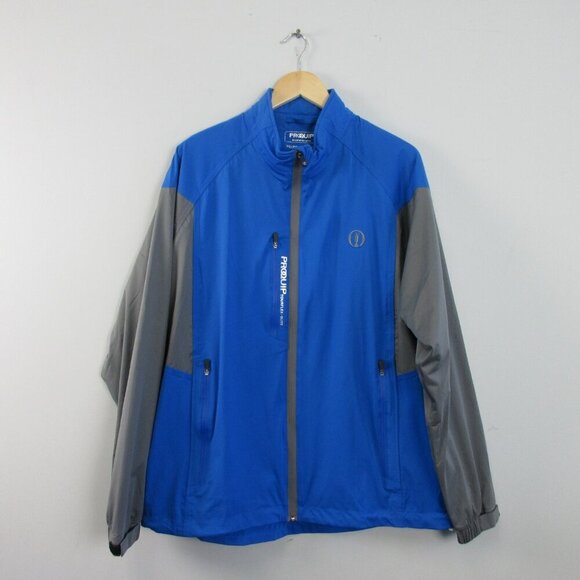 ProQuip Tourflex Elite Men's Golf Jacket Top XL Blue Breathable Waterproof 464 - Picture 1 of 10